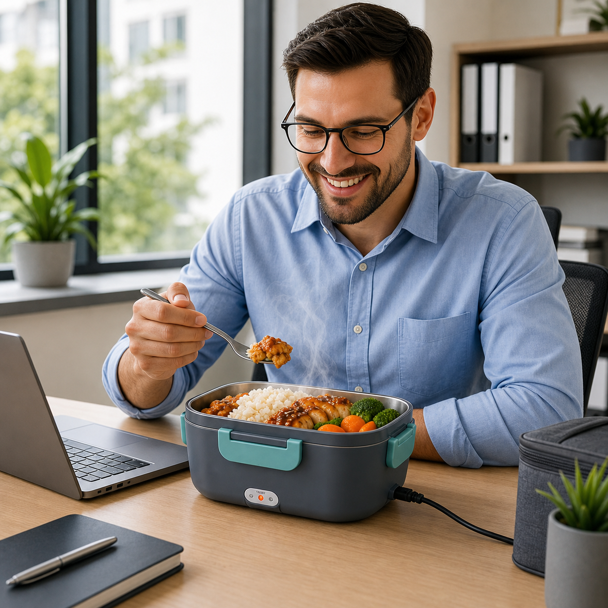 Electric lunch box for work office lunch
