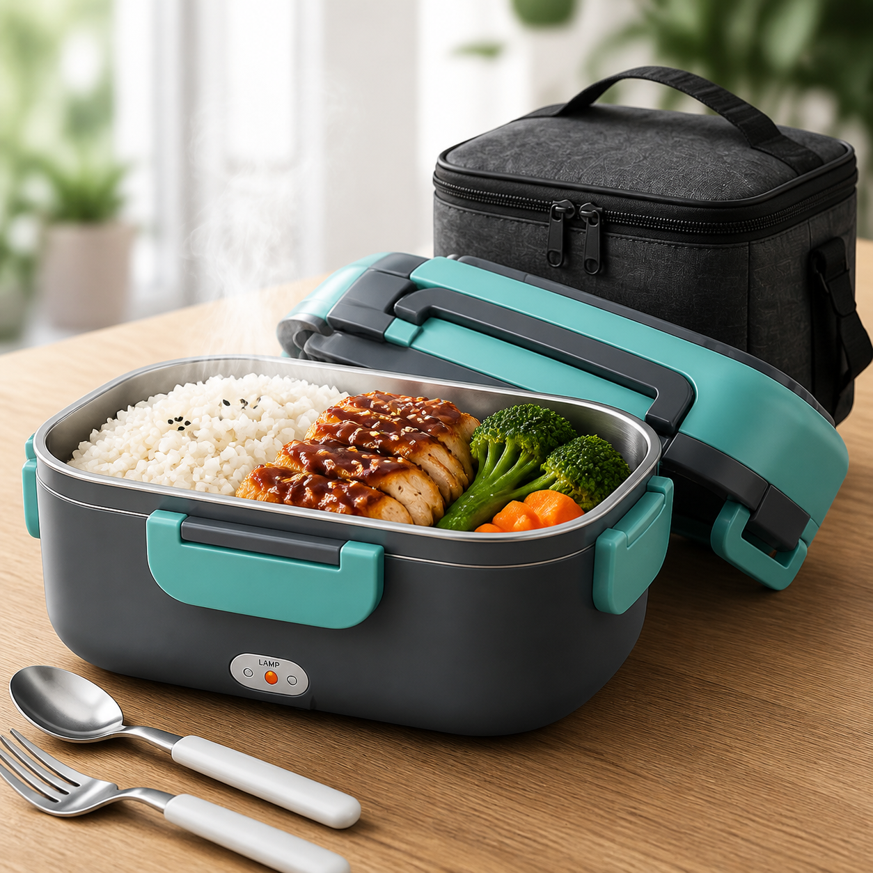 HeatMate portable heated lunch box studio product image